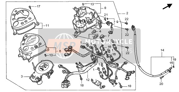 Honda NES150 2005 MESSGERÄT für ein 2005 Honda NES150